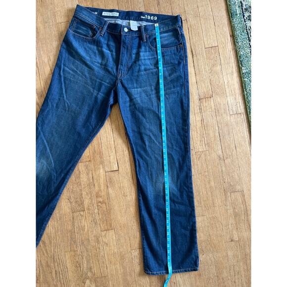 NWT Gap 1969 Mens Dark Blue Jeans Size 36X32 Standard - Picture 5 of 7